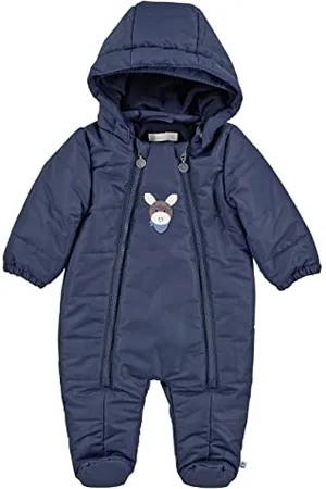 Sterntaler Unisex Kinder Overall Baby Overall Gesteppt mit Kapuze Esel Emmi, , 68