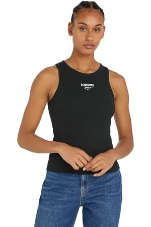 Tommy Hilfiger Damen Tank Top Slim Logo Rundhalsausschnitt, , 4XL
