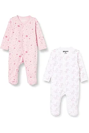 CARE LABEL Hikaro Baby Sleepsuits with Long Sleeves and Feet, Fairy rose (409), 3-6 Months