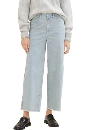 TOM TAILOR Damen Culotte Jeans mit weitem Bein, , 31/28