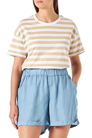 ESPRIT Damen Woven Under The Belly Shorts, Medium Wash-960, 38