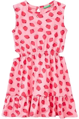 Benetton Mädchen und Mädchen 3m39CV00R Kleid, , 170 cm