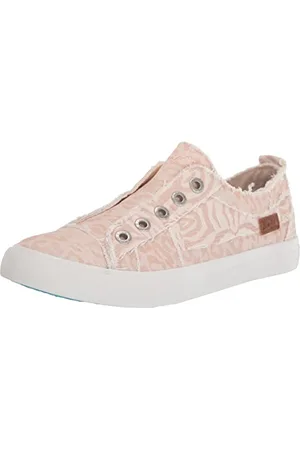 Blowfish Play Damen-Sneaker, Blush Paper Leinwand mit Katzenmotiv, 37.5 EU