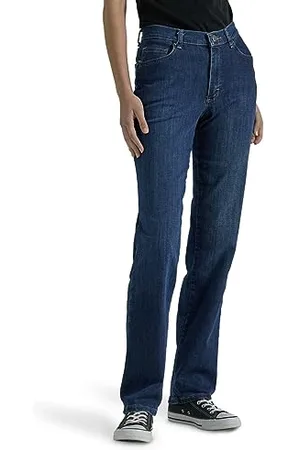 Lee Damen Relaxed Fit Straight Leg Jeans, , 44 Short