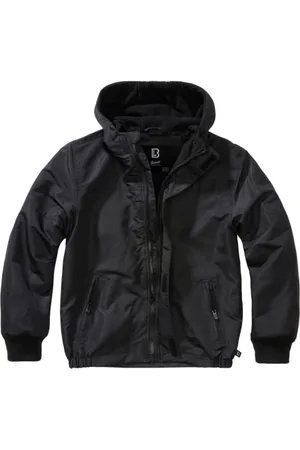 Brandit Kids Frontzip Windbreaker, Farbe: black, Größe: L 146