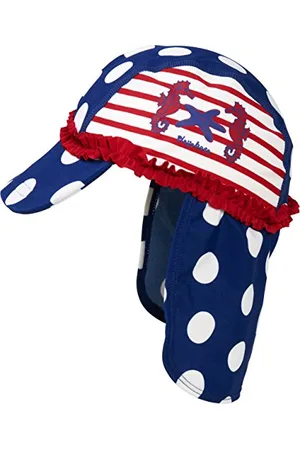 Playshoes Mädchen Mütze Badekappe, Bademütze Seeferdchen UV - Schutz nach Standard 801, Gr. Small (Herstellergröße: 49cm)