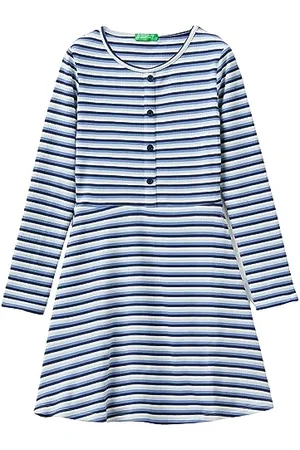 Benetton Mädchen und Mädchen 3tofcv00i Kleid, , 130 cm