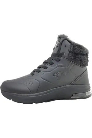 KangaROOS Damen K-PL Dreams Mid Sneaker, Jet Black/Mono, 37 EU
