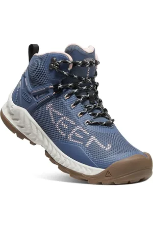 Keen Damen Nxis Evo Mid Waterproof Wanderstiefel, Vintage Indigo/Harbor Gray, 38 EU