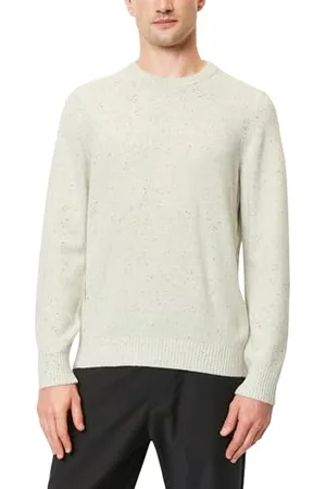 Marc O’ Polo Marc OߴPolo Herren Strickpullover mit Rundhalsausschnitt weich, Cremefarben (White Cotton), L