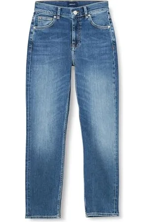 GANT Damen Cropped Slim Jeans, , 28