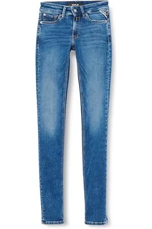 Replay Damen Jeans New Luz Skinny-Fit, (Blau), 32W / 30L