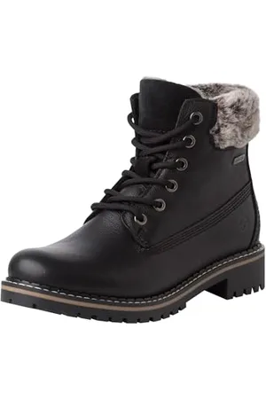 Tamaris Damen Warmfutter Stiefel Blockabsatz Duo-Tex; BLACK LEATHER/FUR, EU 37