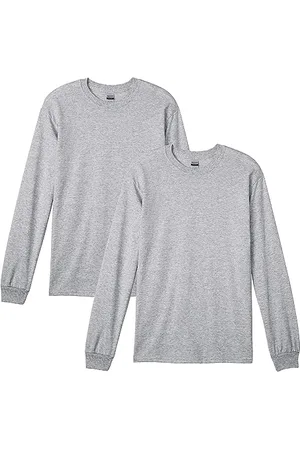 Gildan Herren DryBlend Langarm-T-Shirt, Stil G8400, 2er-Pack Hemd, Grau-Sport Grey, 3X-Groß