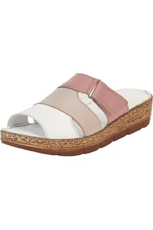 Andrea Conti Damen Pantolette, weiß/Silbergrau/Stein, 40 EU