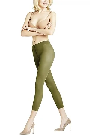 Falke Damen Leggings Pure Matt 50 DEN Capri W LE halb-blickdicht einfarbig 1 Stück, , S-M