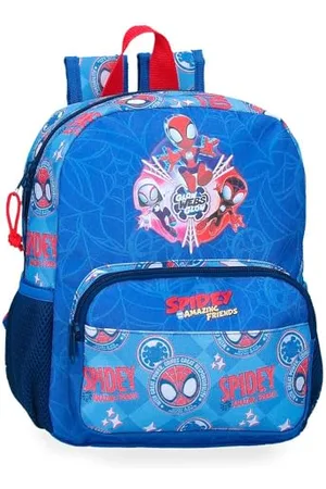 Marvel Disney Spidey Power of 3, Kinderrucksack, Schulrucksack, breite Träger, ergonomisch und gepolstert, Verschiedene Taschen von Joumma Bags., , Rucksack 28