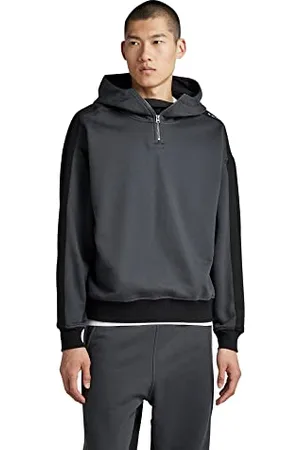 G-Star RAW Herren Tape Color Block Loose Half Zip Hoodie
