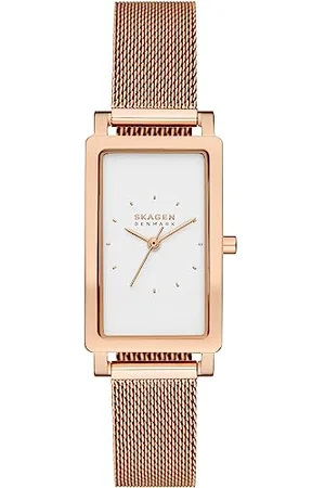 Skagen Hagen Uhr für Damen, Quarzwerk mit Edelstahl- oder Lederarmband, , 22MM