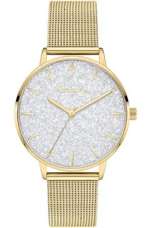 Tamaris Damen Analog Quarz Uhr mit Edelstahl Armband TT-0192-MQ