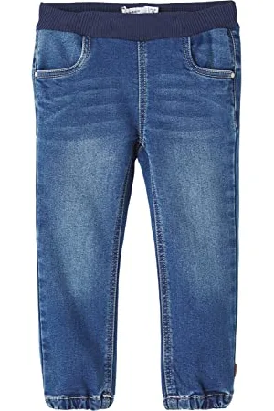 NAME IT Mädchen Nmfbella Baggy R Fleece Jeans 6236-an P, , 110