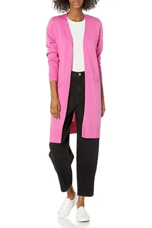 Amazon Damen Leichter Strickjackenpullover, Länger Geschnitten (Erhältlich In Übergröße), , XS