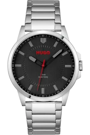 HUGO BOSS Analog Quarzuhr für Herren Kollektion #First mit Silbernes Edelstahlarmband - 1530246