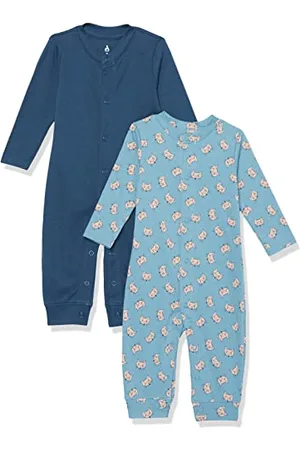 Amazon Unisex Baby Fußloser Overall aus Bio-Baumwolle (zuvor Amazon Aware), 2er-Pack, , Frühchen