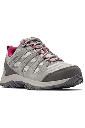 Columbia Redmond III WP wasserdichte Wanderschuhe für Damen, Grau (Ti Titanium x Red Onion), 43 EU