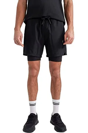 DeFacto Herren Z5483AZ Shorts, Black, XL