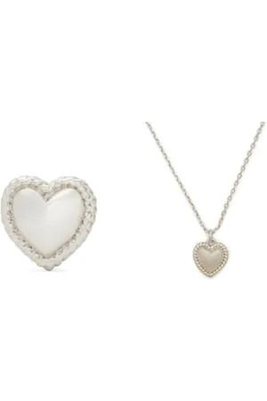 Kate Spade Golden Hour Ohrstecker und Halskette, Silber