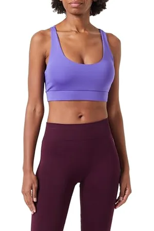 Koton Women Sports Bra with Cup Ribbed Back Cross Strappy
