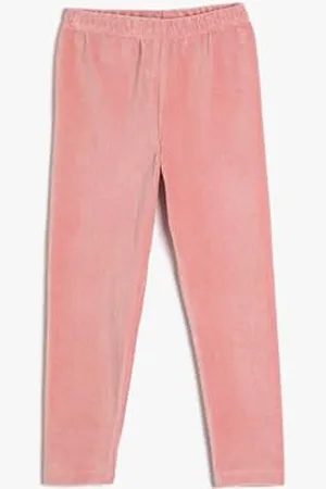 Koton Girls Basic Leggings Elastic Waistband Brushed Interior