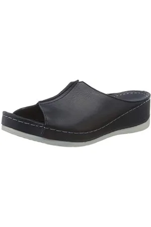 Andrea Conti Damen 0027822 Plateausandalen, Blau (D.Blau 017)
