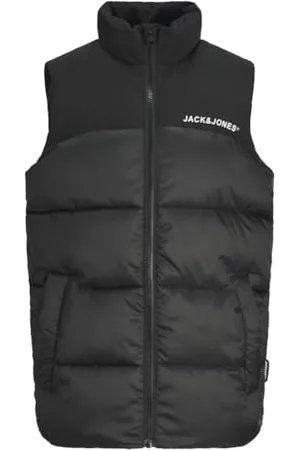 JACK&JONES JUNIOR Jungen JJMOON Bodywarmer Stand Collar JNR Steppweste, Black, 128