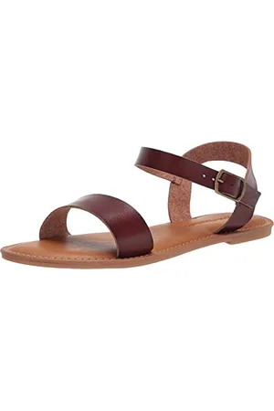 Amazon Damen Sandale mit Zwei Riemen und Schnalle, , 38 EU Weit