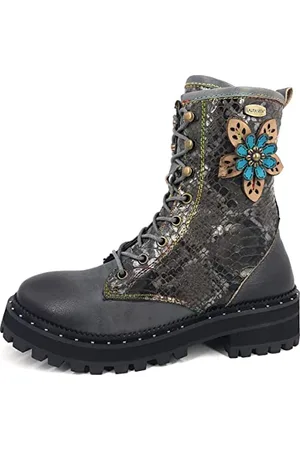 LAURA VITA IAcniso 01 Damenschuhe Stiefel Schnürer Stiefel Freizeit, Schuhgröße:36 EU