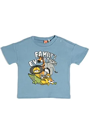 Koton Babyboys Animal Printed Short Sleeve Crew Neck Textured Cotton T-Shirt, , 2-3 Jahre EU