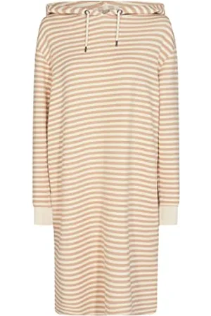 soyaconcept Womens SC-Barni 2 Hood Sweat Dress Kleid, Sand Combi, X-Small