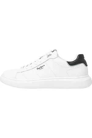 Pepe Jeans Herren Eaton Basic Sneaker, White (White), 43 EU