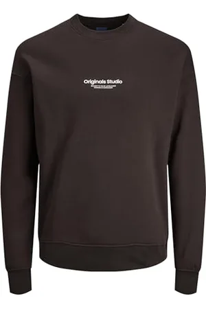 JACK & JONES JACK&JONES Sweatshirt Weicher Langarm Pullover mit 3D Print Lockerer Rundhals Sweater JORVESTERBRO, Größe Pullover