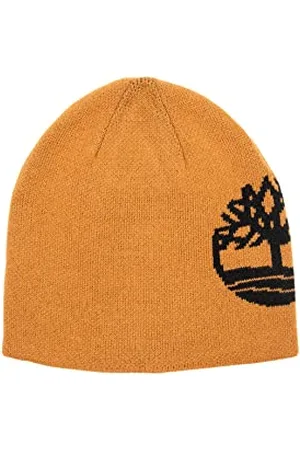 Timberland Herren Reversible Logo Jacquard Beanie Winter-Hut, , Einheitsgröße