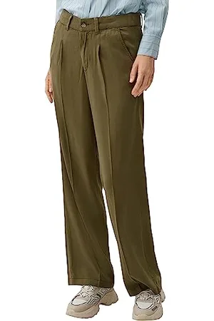 QS by s.Oliver Damen Lang, Hose lang Wide Leg, , 42 EU