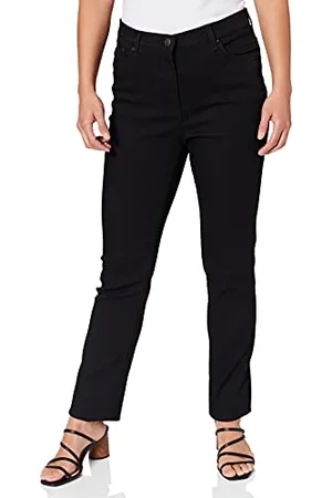 Brax Damen Super Slim Fit Jeans Hose Style Ina Fay Super Dynamic Stretch mit hohem Bund, Schwarz, 48