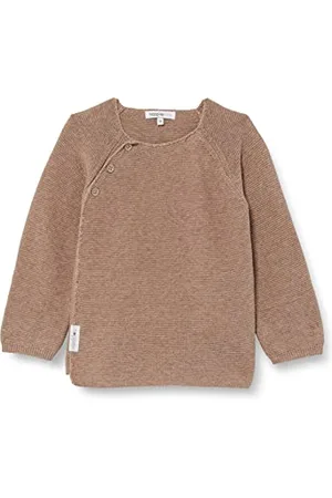 Noppies Unisex Baby U Cardigan Knit ls Pino Strickjacke, Taupe Melange-P757, 74