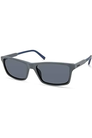 Timberland Herren TBA9268, Casual Sonnenbrille in Leichtem Design, Rechteckige Linsenform, Rauchgrau Polarisierte Gläser, , 56