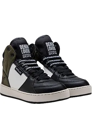 Replay Jungen Sneaker Cobra 6 Boy Hoch, Schwarz , 28