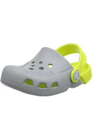 Crocs Unisex-Kinder Electro Kids Clog, Grau (Light Grey/Citrus 06t), 20/21 EU