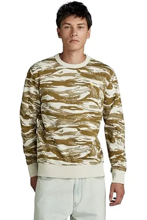 G-Star RAW Herren Tiger Camo Sweatshirt, , M