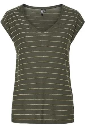 Pieces® Pcbillo Tee Lurex Stripes Noos Bc